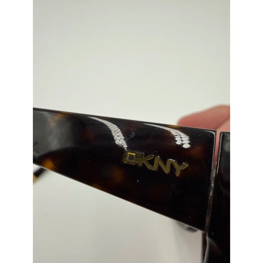 DKNY Sunglasses Womens 55mm Tortoise Excellent DY 4048 Rectangular Brown Lens